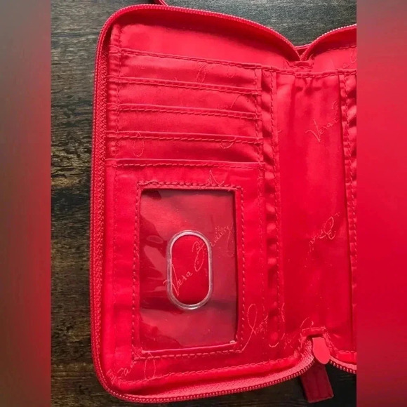 RETIRED: Vera Bradley | ladies Cardinal Red mini crossbody handbag. - Picture 8 of 13